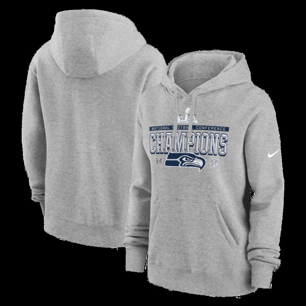 Men 2026 NFL Seattle Seahawks hoodie grey 0019->seattle seahawks->NFL Jersey